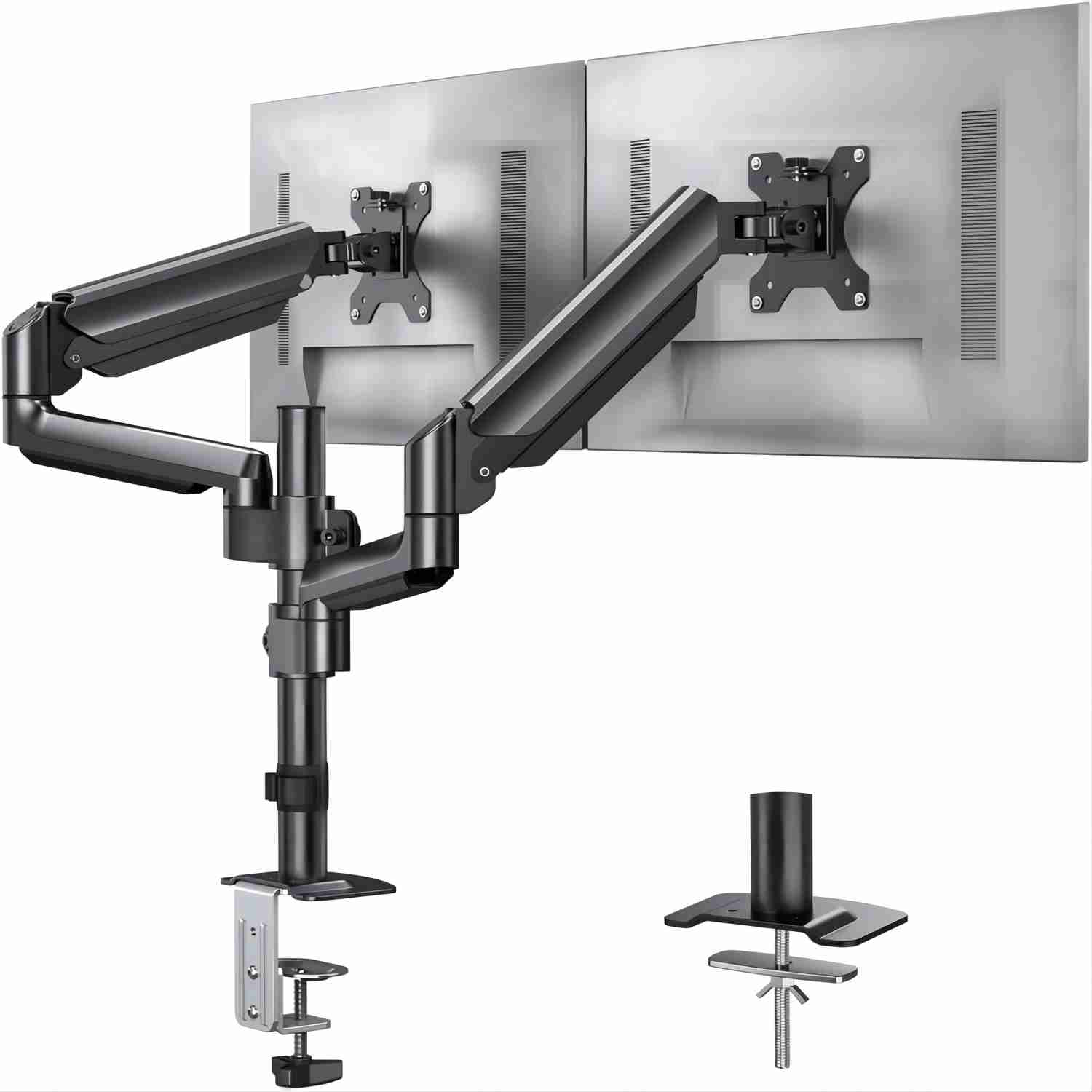 

Double Arm Gas For 13 To 32 , Stand Hold 19.8lbs, Arm Desk , , , 75 Or Applicable Of Desktop C Frame:0.39" To 3.15" 90 /-35