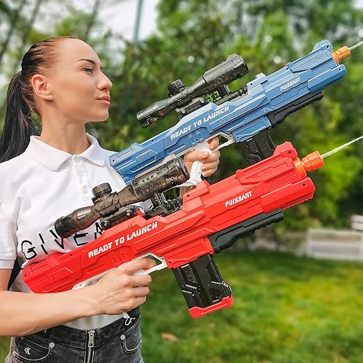 Pistolet à Eau Électrique TOGETDREAM 500CC - Longue Portée Rechargeable Avec Effets LED Pour Enfants Et Adultes