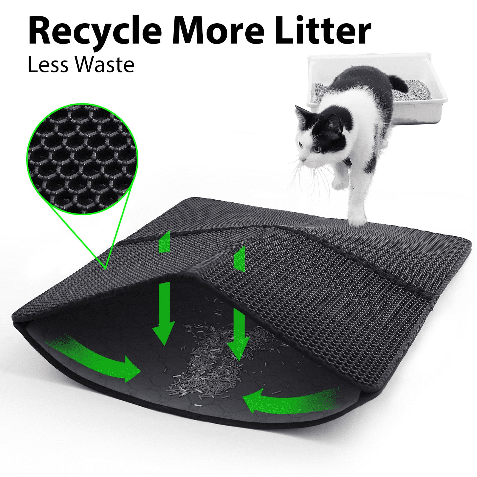 Cat Litter Mat Large Cat Litter Trapping Mat Waterproof - Temu