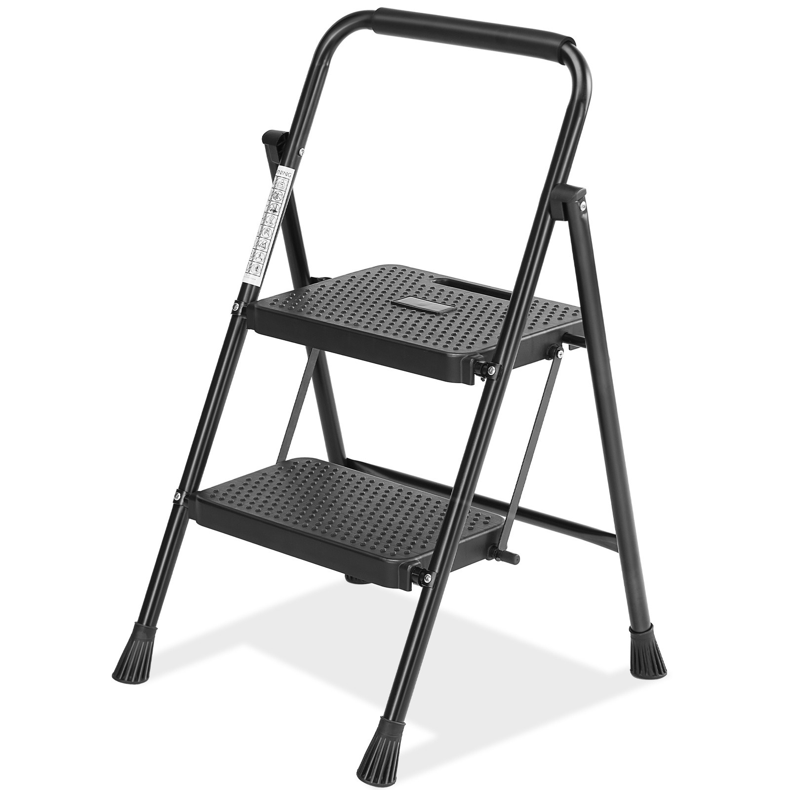 

2/3-step Ladder, Folding Step Stool With Wide Anti-slip Pedal, 800lbs Load Capacity Sturdy Portable Ladder, Cushioned Handle, Lightweight Step Stool For Home Kitchen And Outdoor