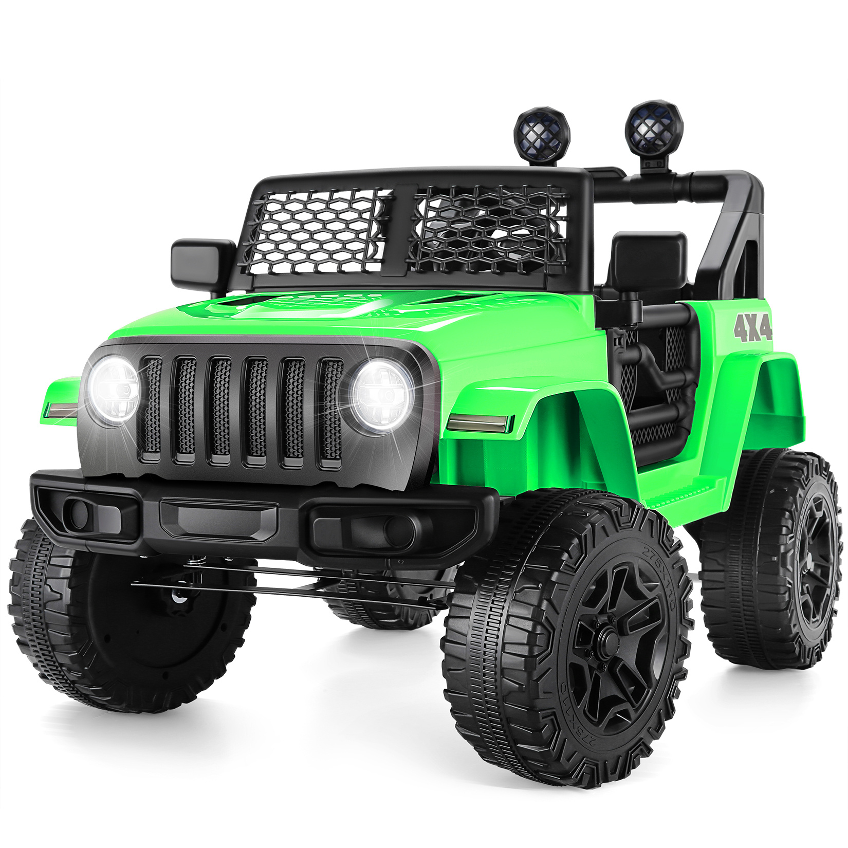 

Kids 12v Electric Car Truck, 700mah Outdoors For Kids, Playground Kids Car Toys W/led Lights, Music, 3 Speeds, Spring Suspension, Jeeps Car For Indoor Outdoor, Yard, Playground, Party Games
