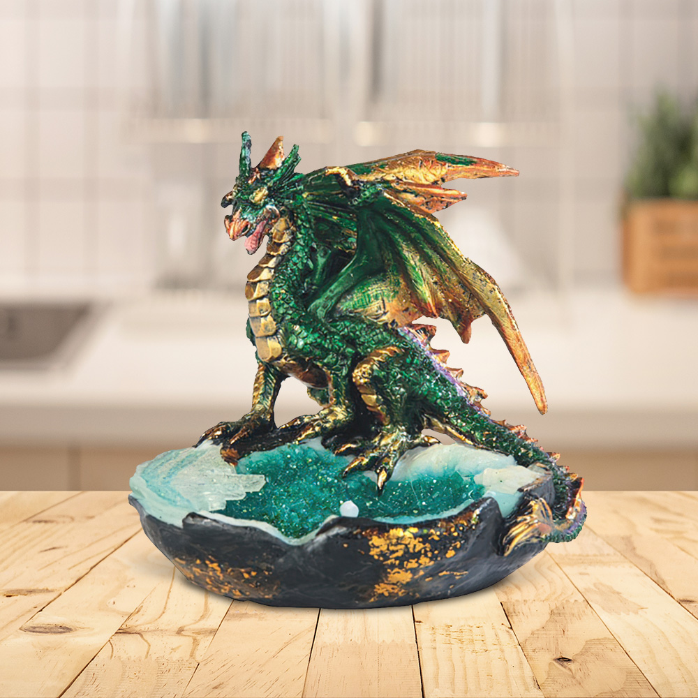 

3" Dragon Tray Figurine Statue Home/room Decor And Perfect Gift Ideas For House Warming, Holidays And Birthdays Great Collectible