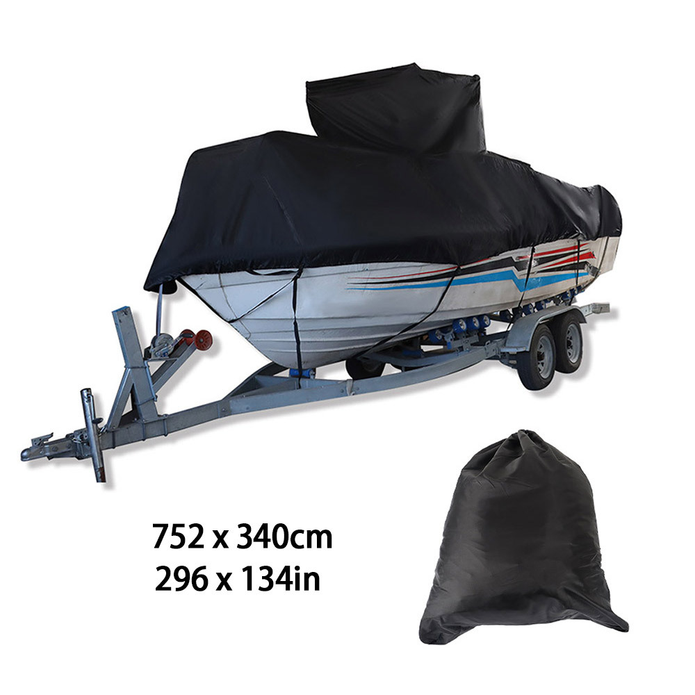 

21 - 24 Ft Waterproof Heavy Duty Fabric Trailerable Pontoon Boat Cover New