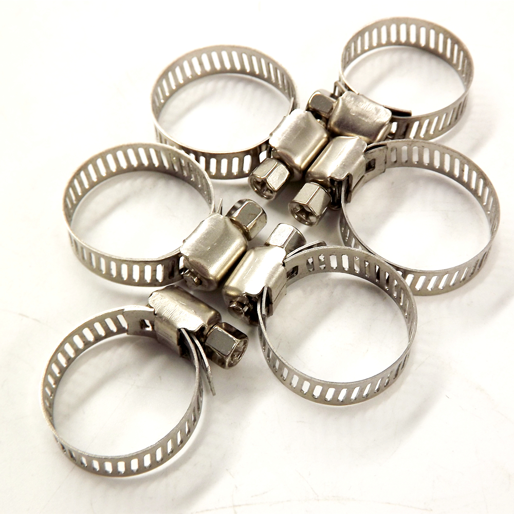 

100pcs Hose Clamps 3/4-1 Inch Adjustable Stainless Steel Worm Gear Hose Clamp Fit For Cables Plumbing, Fuel Line