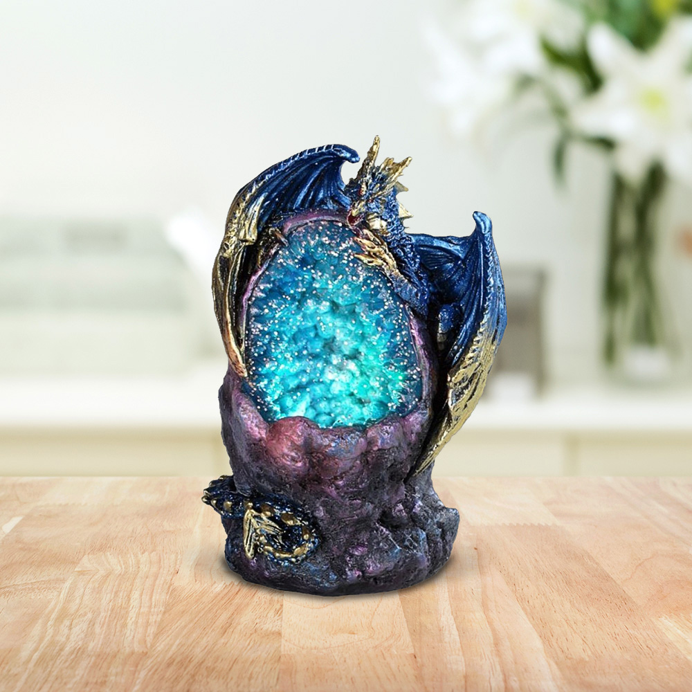 

Dragon With Led Faux Crystal Stone Figurine Statue Home/room Decor And Perfect Gift Ideas For House Warming, Holidays And Birthdays Great Collectible Addition