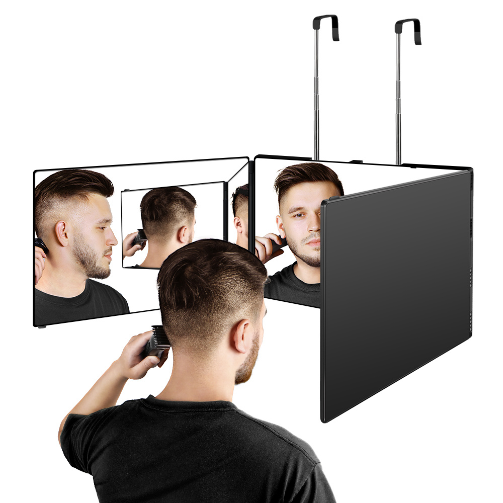 

3 Way Mirror For Self Hair Cutting 360 Viewing Angle Self Hair Cutting And Makeup Mirror