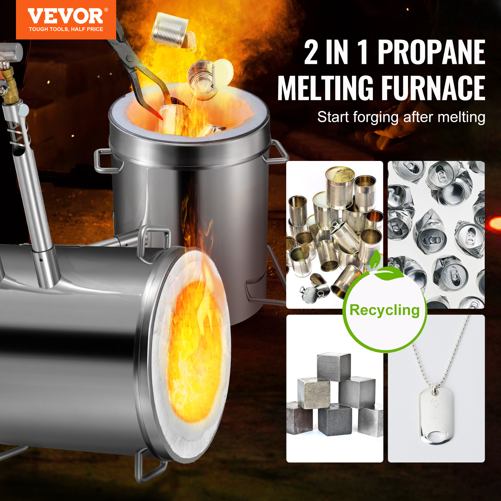 metal melting furnace sold on Temu United States