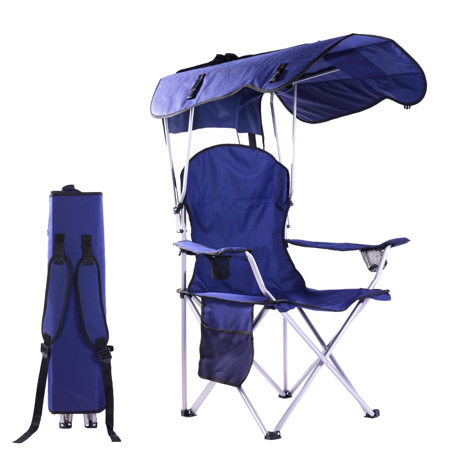 

Folding Chair With Portable Chair With Shade For Outside Beach Chairs For Adults Chair With Shade Camping Chairs For Outdoors