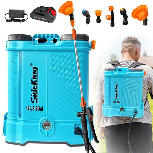 battery powered backpack sprayer 3 2 gallon 80 psi electric sprayer works with makita 18v battery lawn sprayer with telescopic wand 5 nozzles 2 0 ah battery charger included