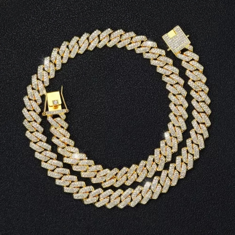 

14mm Street Pop Rap Cuban Necklace Unisex Necklace For Daily Wear