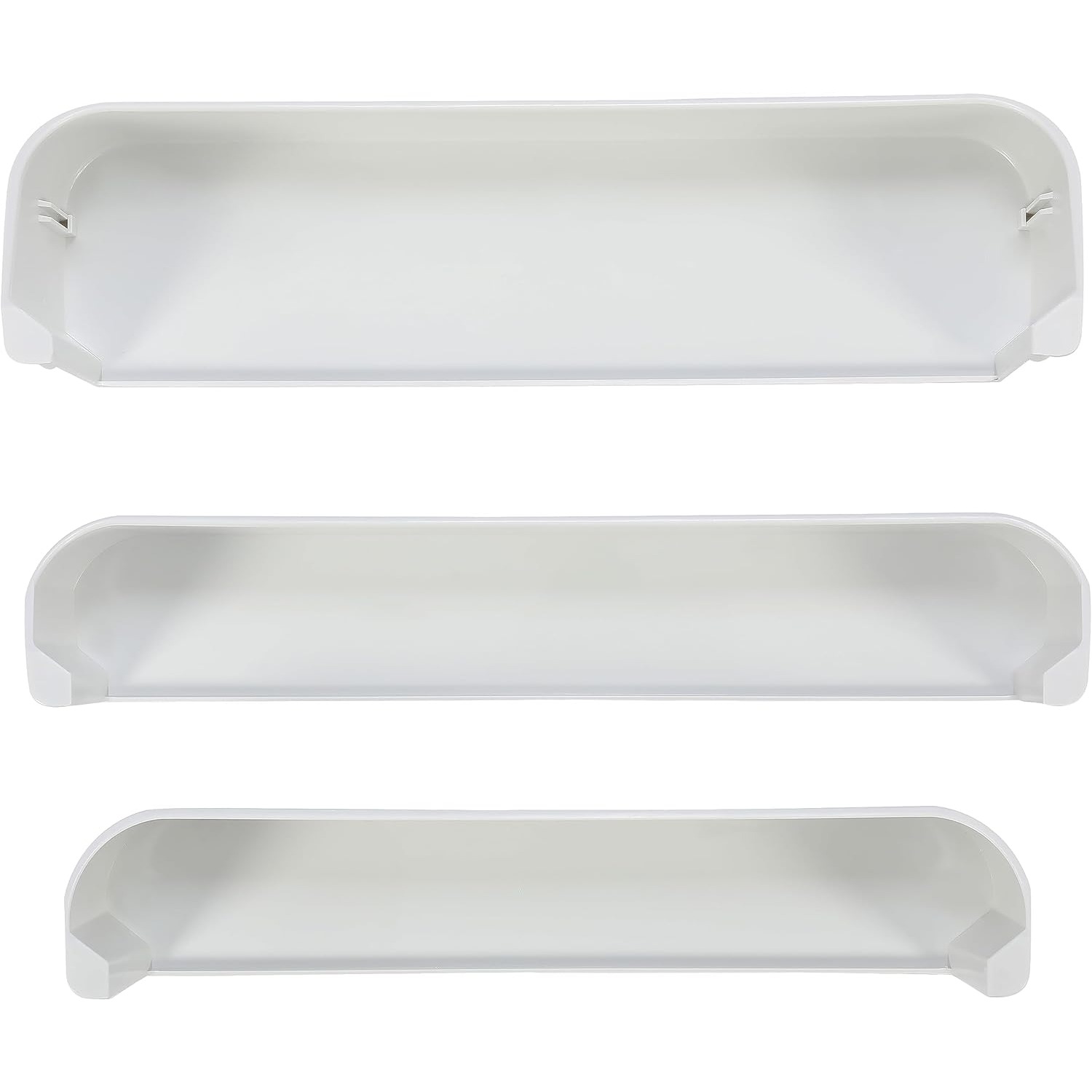 

3pcs Freezer Upper Bottom White Refrigerator Door Shelf Kit For 29325760166