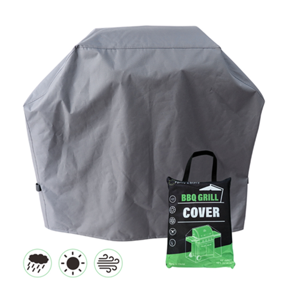 

600d High-grade Oxford Cloth Barbecue Cover, Waterproof, Weatherproof, Tear-proof, Uv-proof And Fade-proof, With Adjustable Belt And Cover Storage Bag