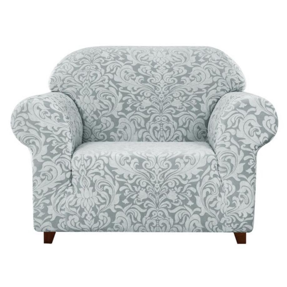 

Damask Linen Jacquard Chair Slipcover 47-in W X 41-in H X 42-in D