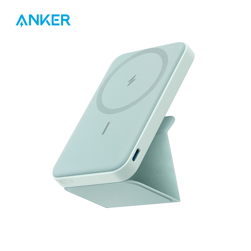 

Anker Magnetic Battery, 5,000mah Foldable Magnetic Wireless Portable Charger With Stand And Usb-c (on The Side), Magsafe-compatible With Iphone 15/15 Plus/15 Pro/15 Pro Max, Iphone14/13 Series
