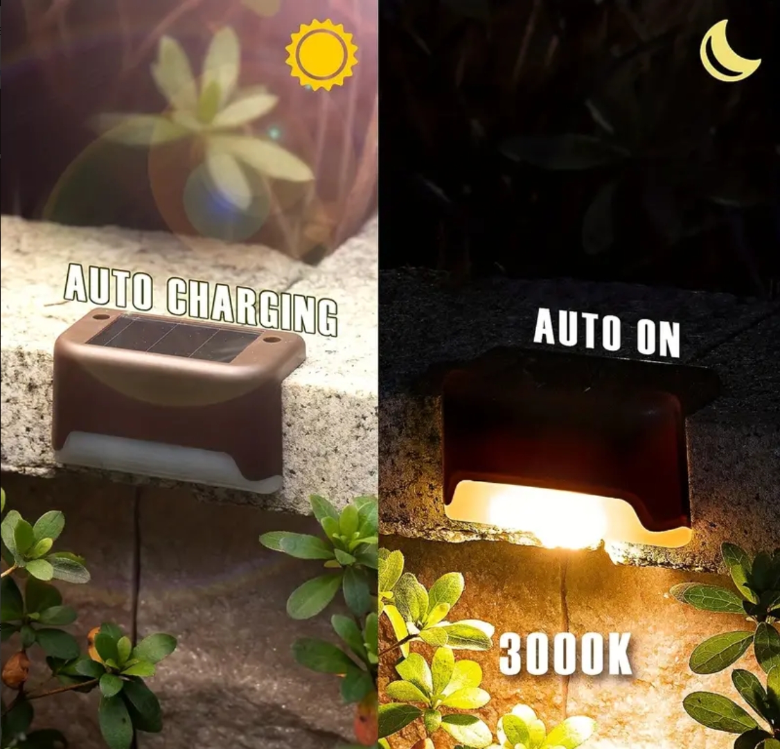 Solar Deck Lights in Action
