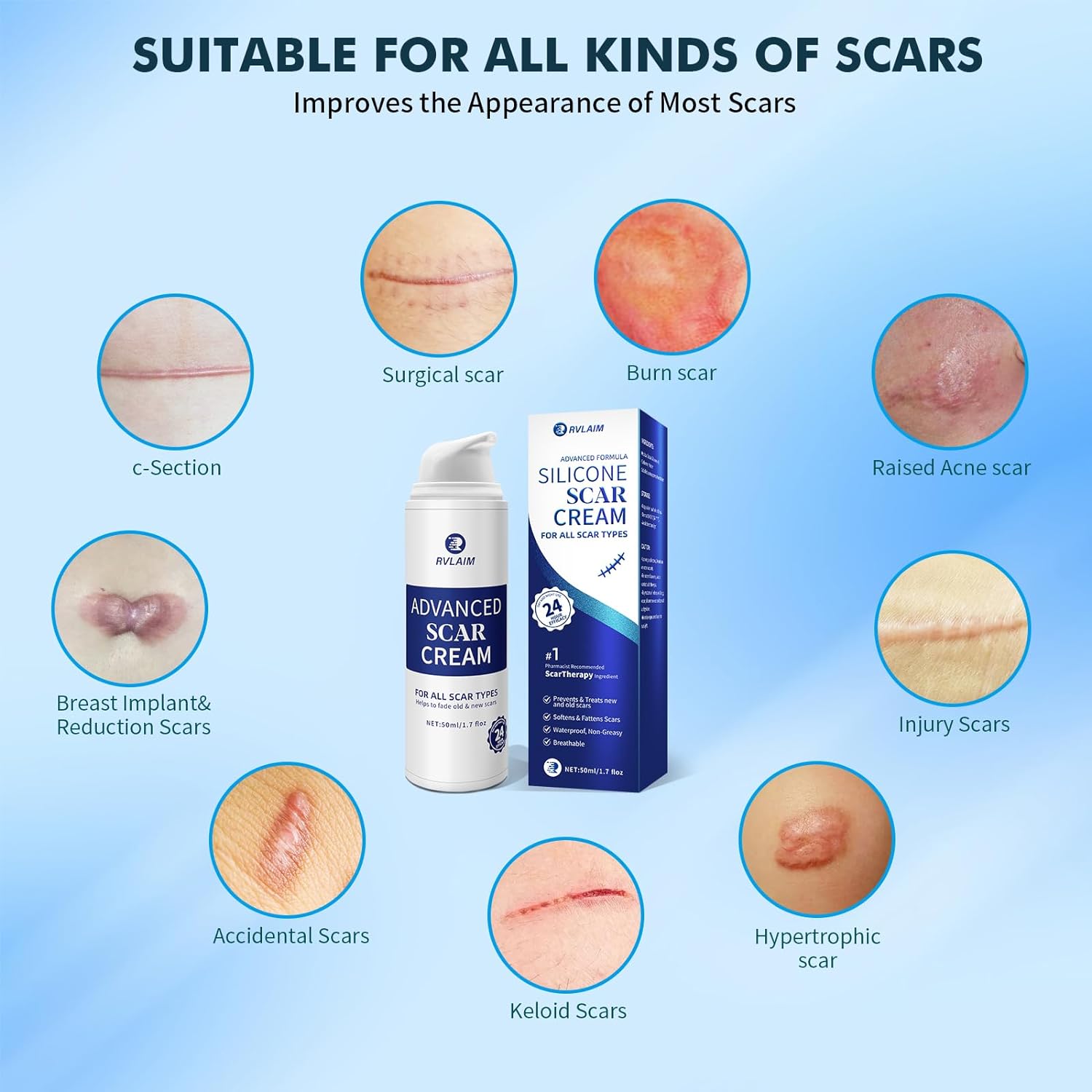 Scar Cream Gel Silicone Scar Gel Surgical Scar Temu
