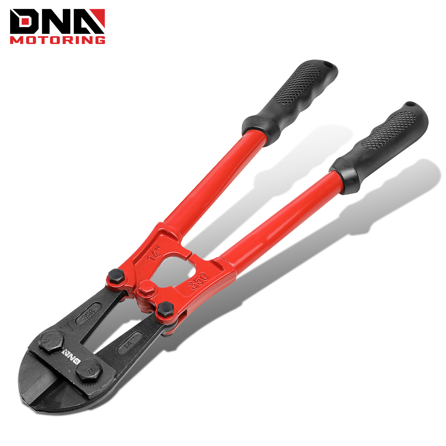 

14 Inch Bolt Cutter - 1/4 In. Jaw Opening Bolt Cutting Tool W/ Tubular Steel Handle, Angled Grips, Painted Surface Finish