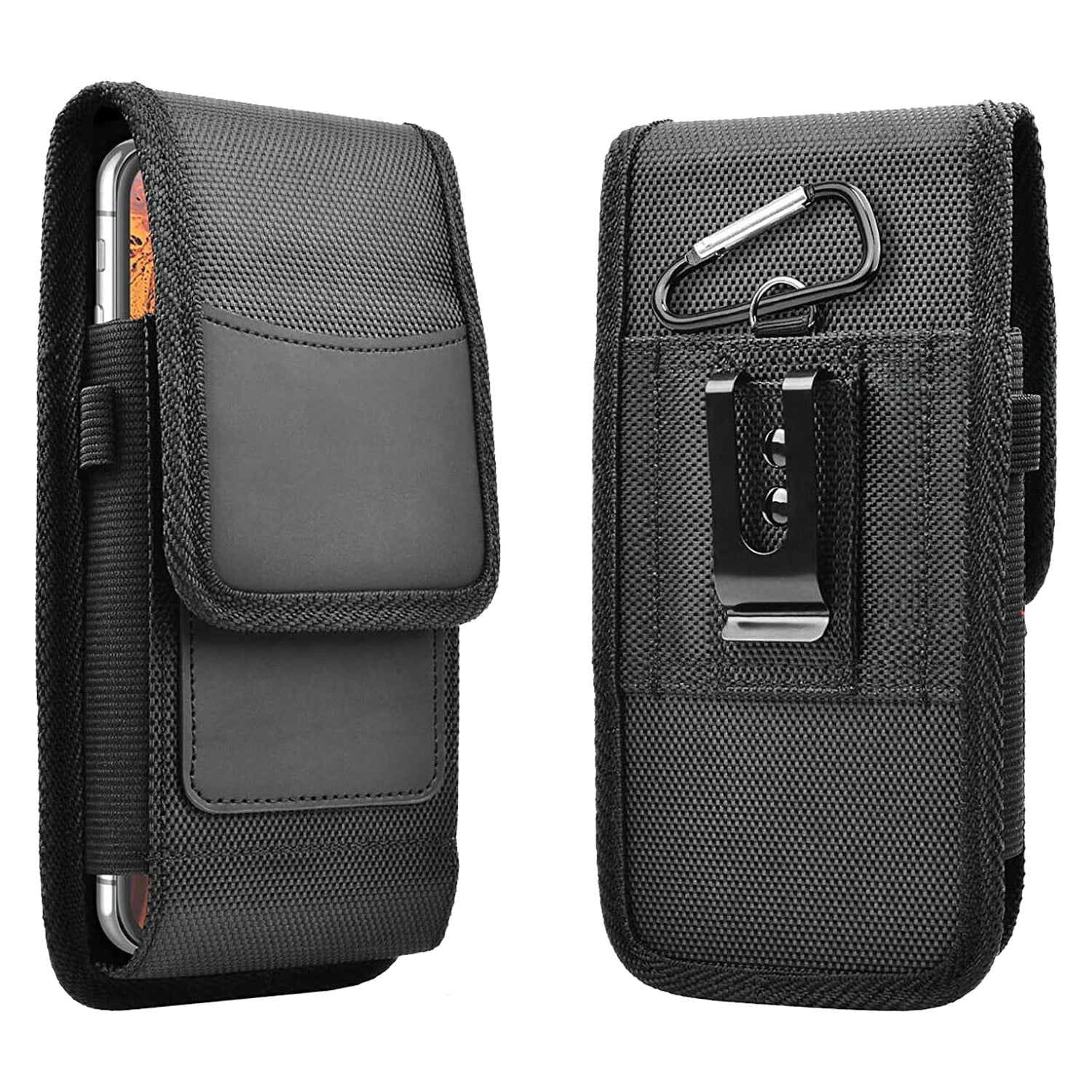 

Cell Phone Holster Case With Belt Clip And Card Holder Leather Pouch For Men