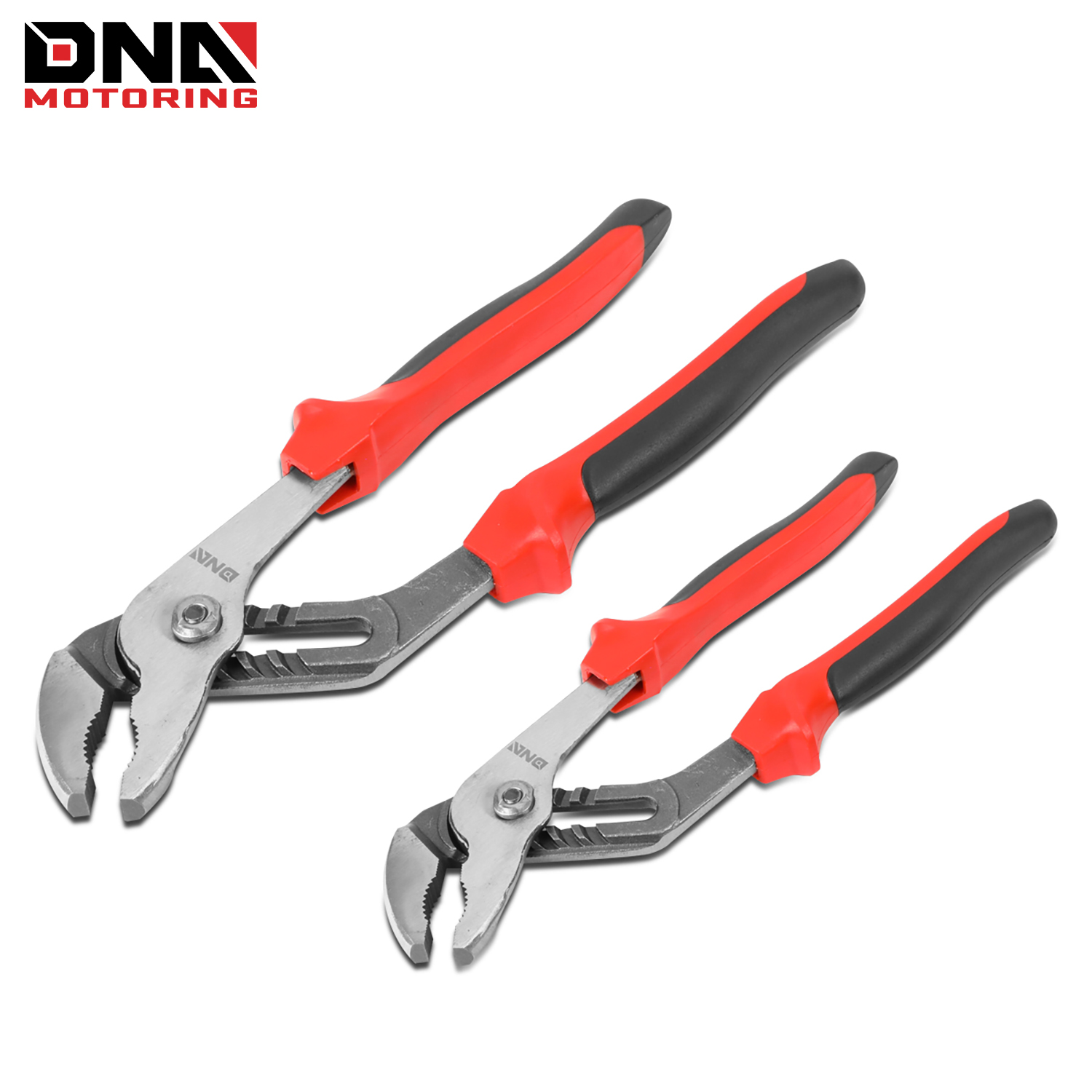 TEMU 2 Piece Joint Plier Set - Hardened Plier W/ Heat-treated Teeth, Pvc Grips,