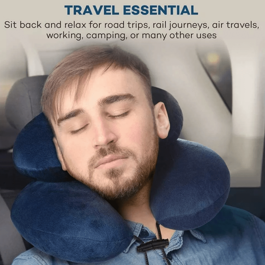 

Ergonomic Travel Pillow With Memory Foam Support, Dual Filling Design