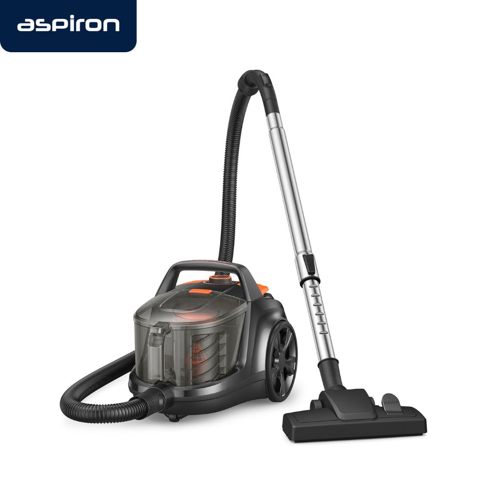 

Aspiron Canister Vacuum Cleaner, 1200w Lightweight Bagless Vacuum Cleaner, 3.7qt Capacity, Automatic Cord , 5 Tools, Hepa Filter, Pet Friendly