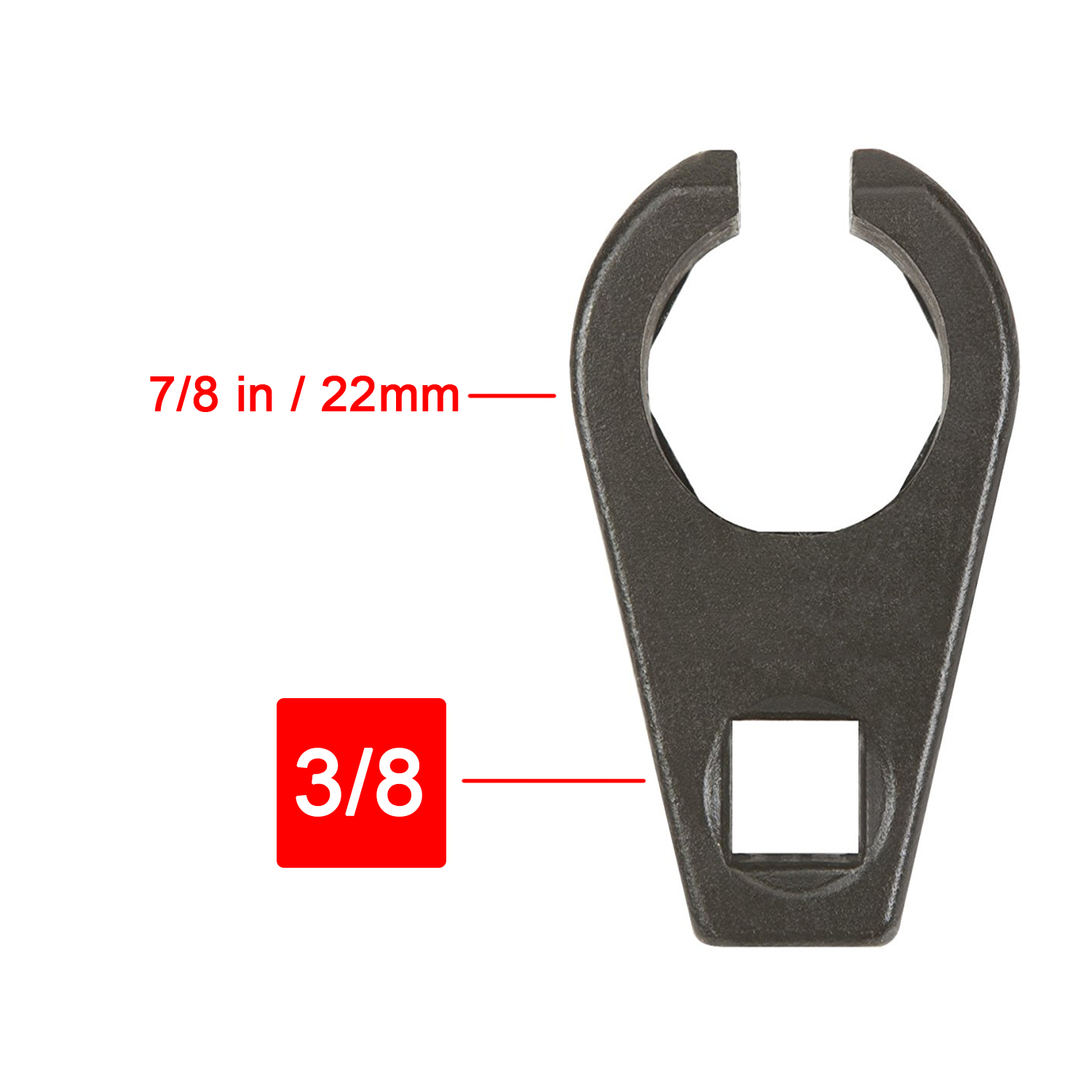 

1pc Offset Oxygen O2 Sensor Socket 3/8-inch Drive By 7/8-inch 22mm, 6 Point Oxygen Sensor Offset Puller Wrench Removal Tool For Cars