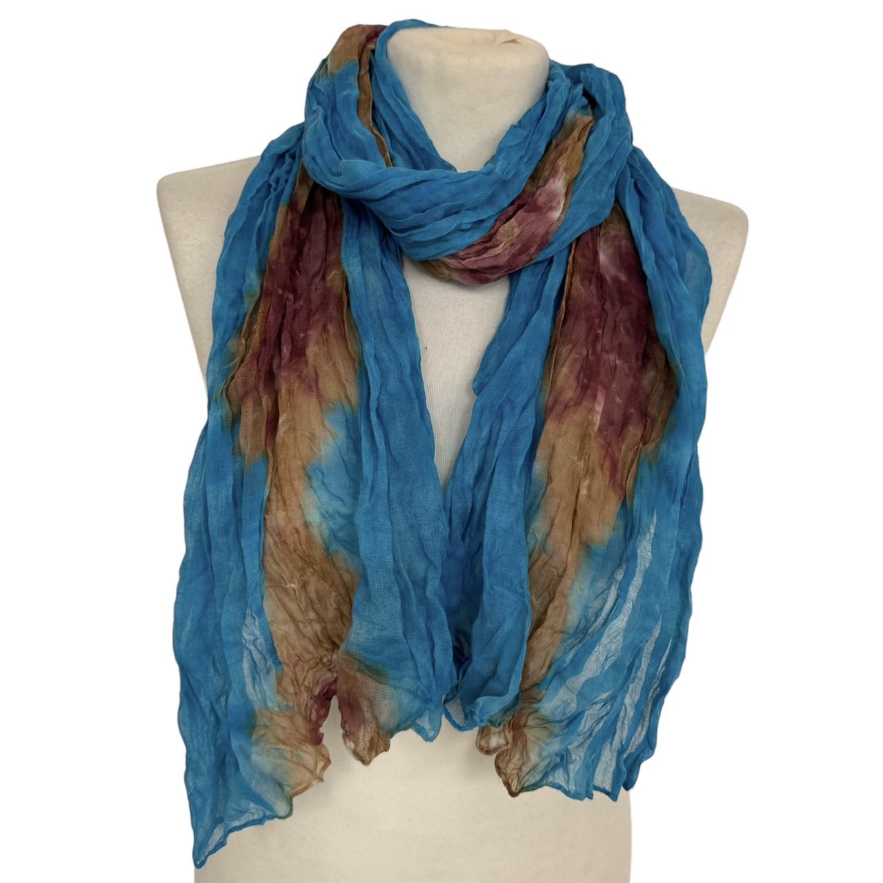 TEMU Vibrant Tie-dye Lightweight And Stylish Summer Thin Long Scarf For Women