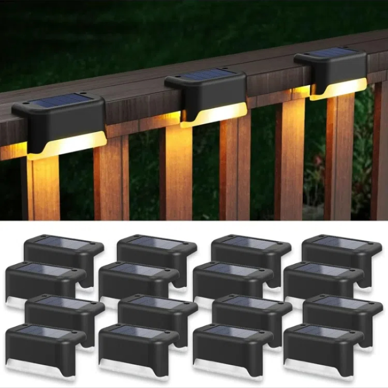 

16 Pack Solar Outdoor Garden Lights, Ip44 Waterproof,household Garden Arrangement Stairs Deck Lights, Wall Lights, Rail Decorative Lights