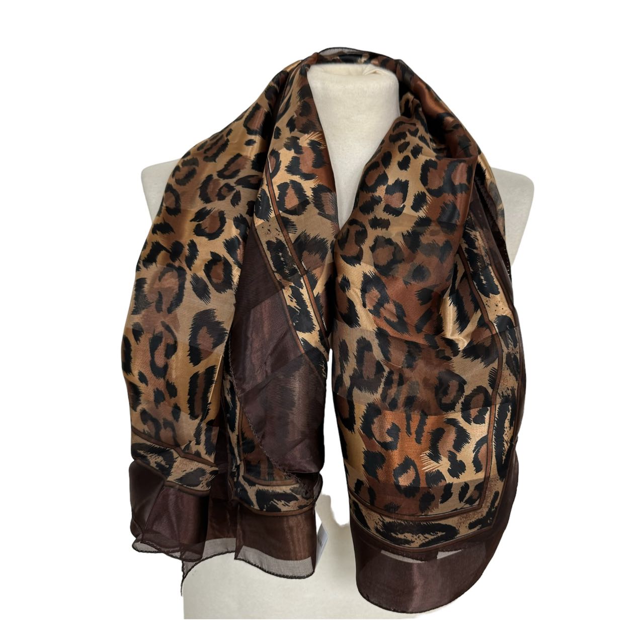 

Leopard Square Summer Thin Scarf For Women - Wild Elegance With Stylish Edges