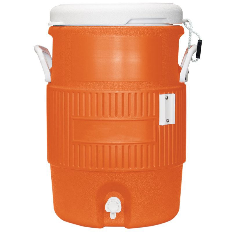 

5 Gallon Heavy-duty Polyethylene Beverage Cooler Jug - Orange (18.9 Lt Capacity)