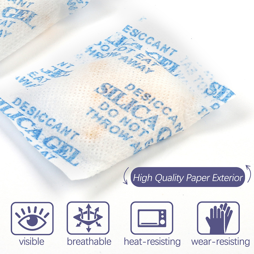 5 Silica Gel Indicating Desiccants Packets Moisture Temu