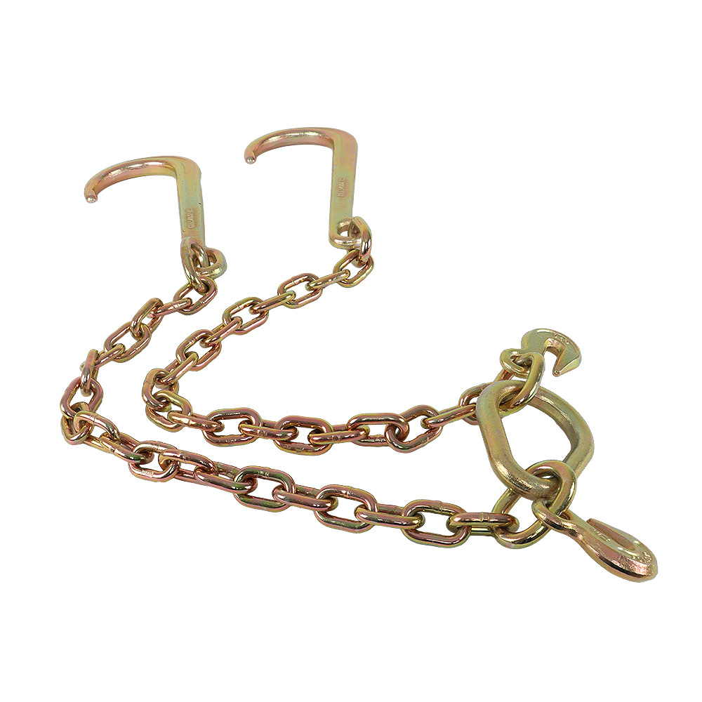 TEMU 2ft G70 Tow Chain J-hooks Replacement For Truck Carrier