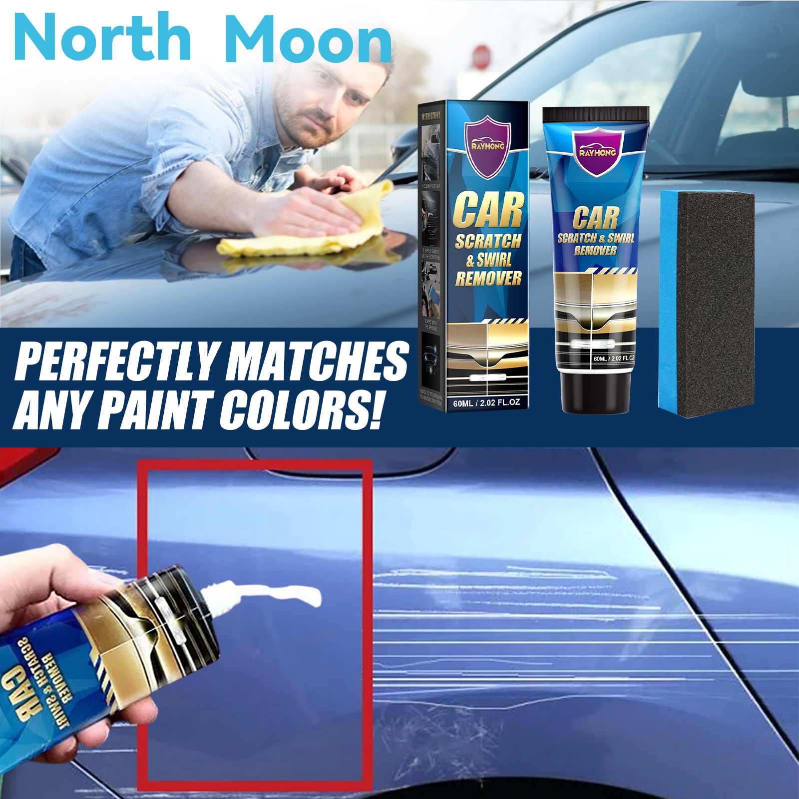 

Car Scratch Repair Cream Car Maintenance Renovation Paint Scratch Scratch Polishing Paint Repair Cream