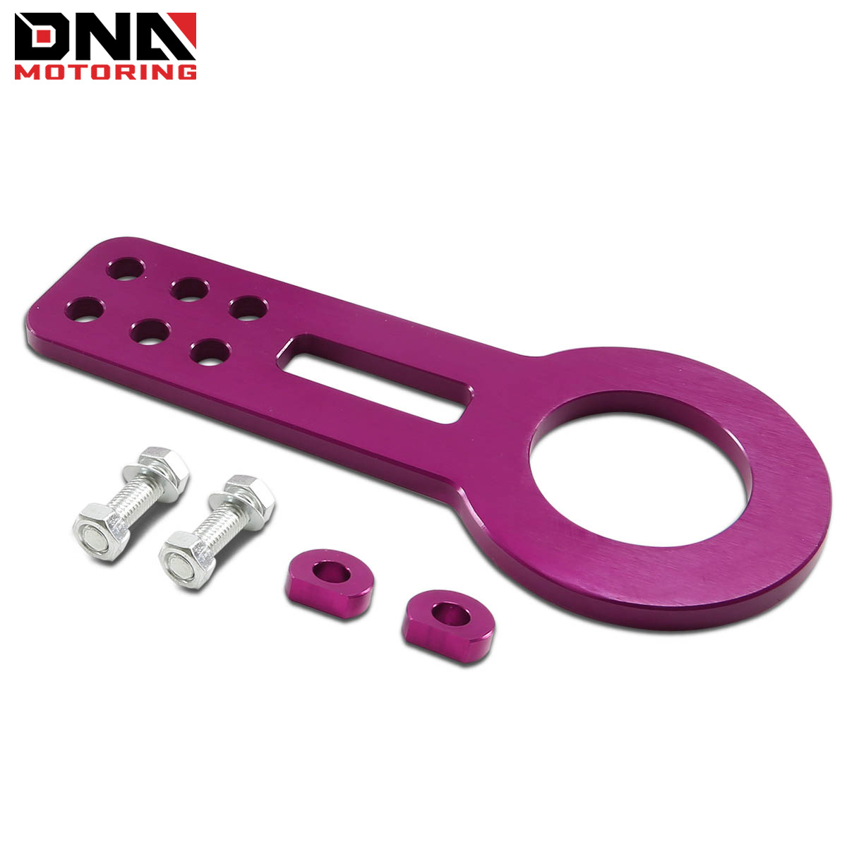 

2.45" Anodized Brushed Cnc Billet Aluminum Front Bumper Racing Tow Hook Kit