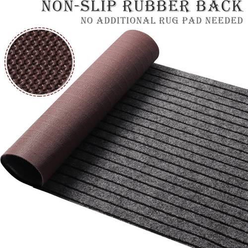 custom sizes runner rugs indoor outdoor carpet runners hallway kitchen entryway bedroom area rugs with natural non slip rubber backing garage mat