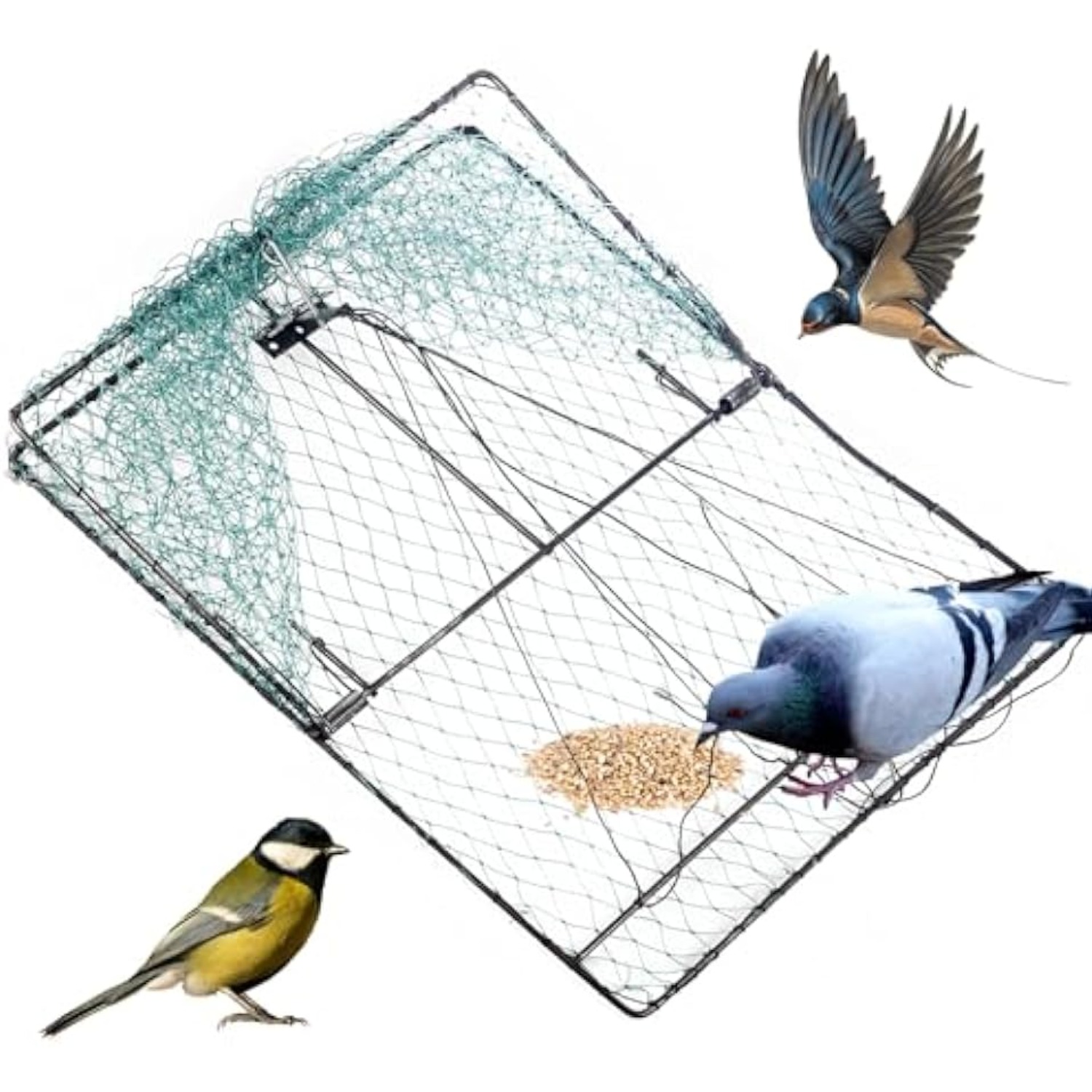 

Bird Trap Outdoor Hunting Bird Trap Bird Net Camping Hunting Cage Tool Cage Bird Trap, Sturdy Upgraded Hunting Trap For Birds Doves Ducks Pheasants