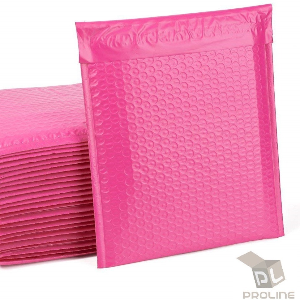 

Proline Pink Poly Bubble Padded Envelopes Self-sealing Mailers Extra Wide 8.5x12 (inner 8.5x11)