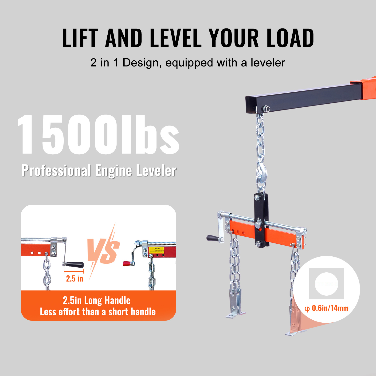 engine hoist with lever   folding     hoist   duty hydraulic engine crane with 6 casters engine hoist lever for engine lifting loading 4400 lbs Product details 2