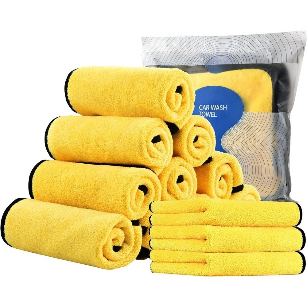 

11.8 "l X 11.8" Super Absorbent Lint-free Cleaning Cloth (13 Bags), Car Care Washing Towels, Multi-purpose Washing Towels, Suitable For Car Washing, Home Cleaning, Pet Drying,