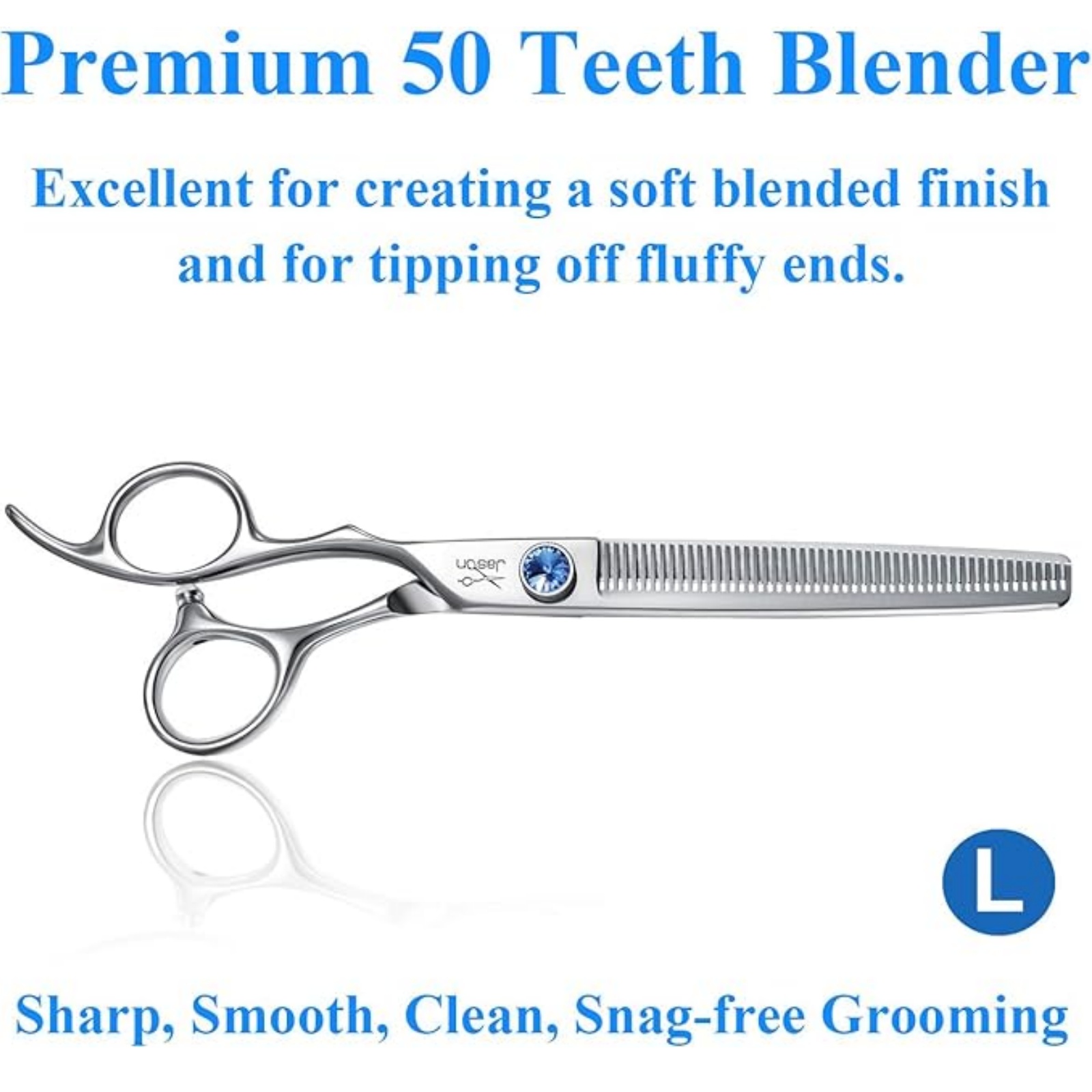 Left Handed 50 Teeth Blending Dog Grooming Scissor Ergonomic - Temu