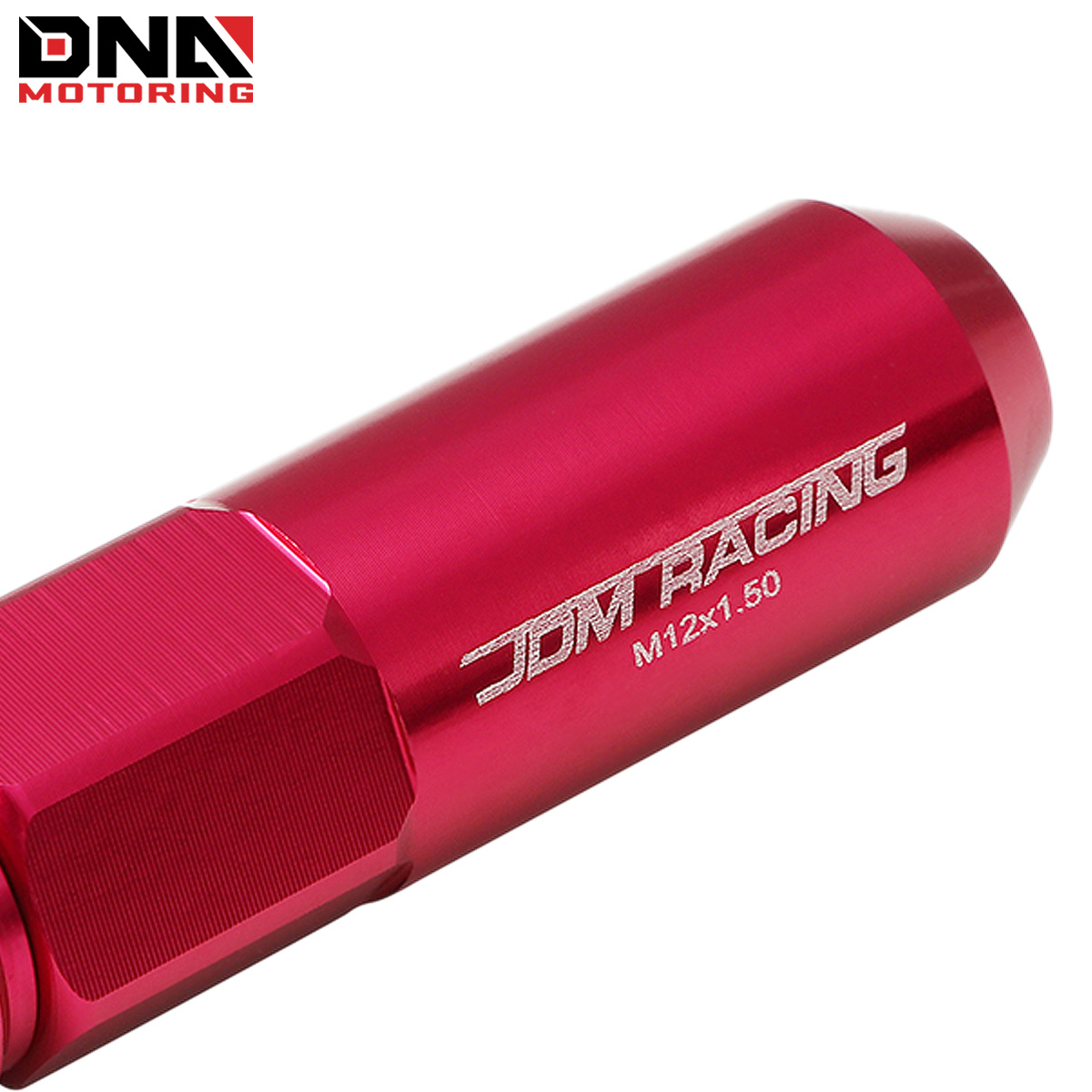 Speed Daddy JDM Blue Aluminum Spike Lug Nuts – M12x1.5, 20pc Set With Adapter, 60mm/107mm Height