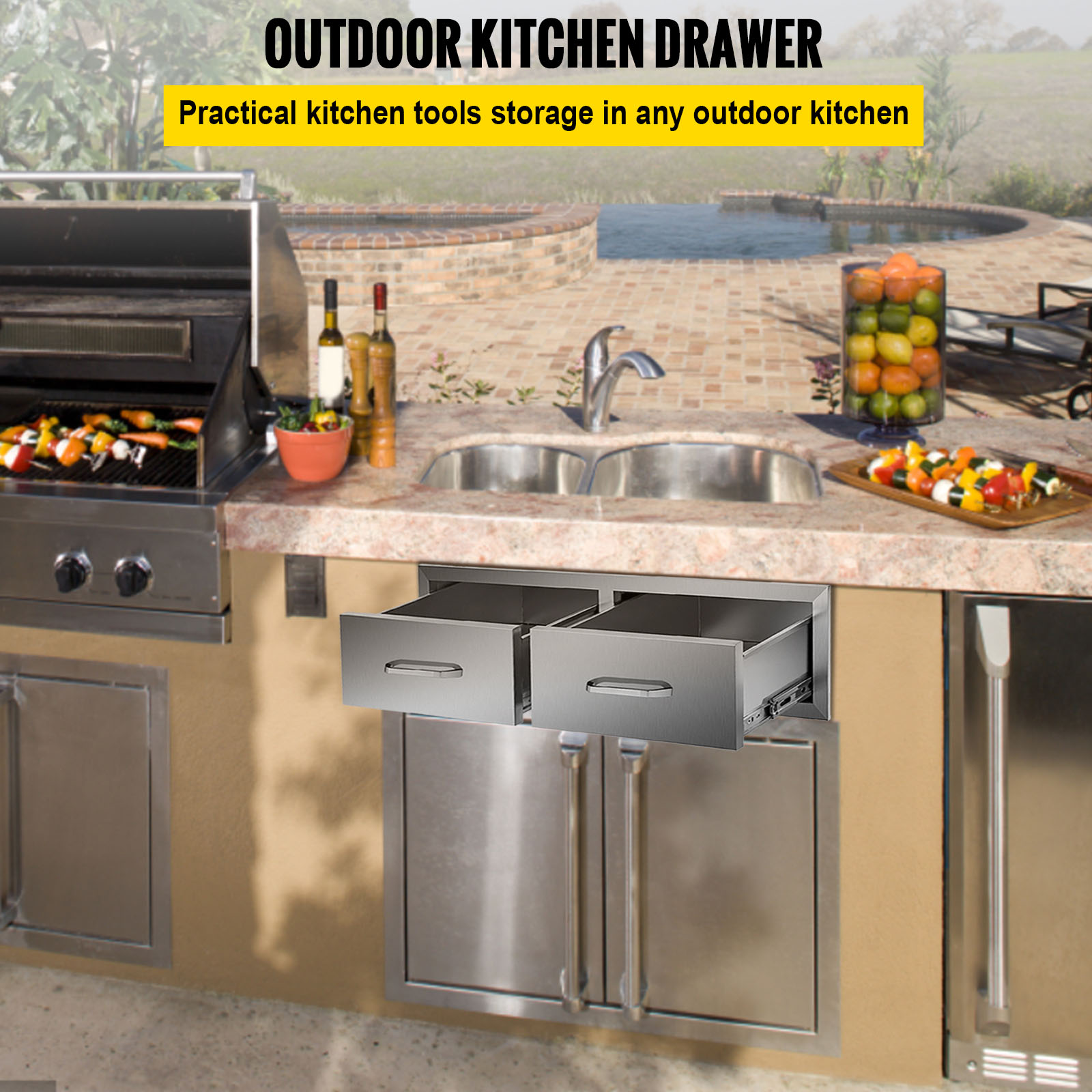 Outdoor kitchen drawers hotsell