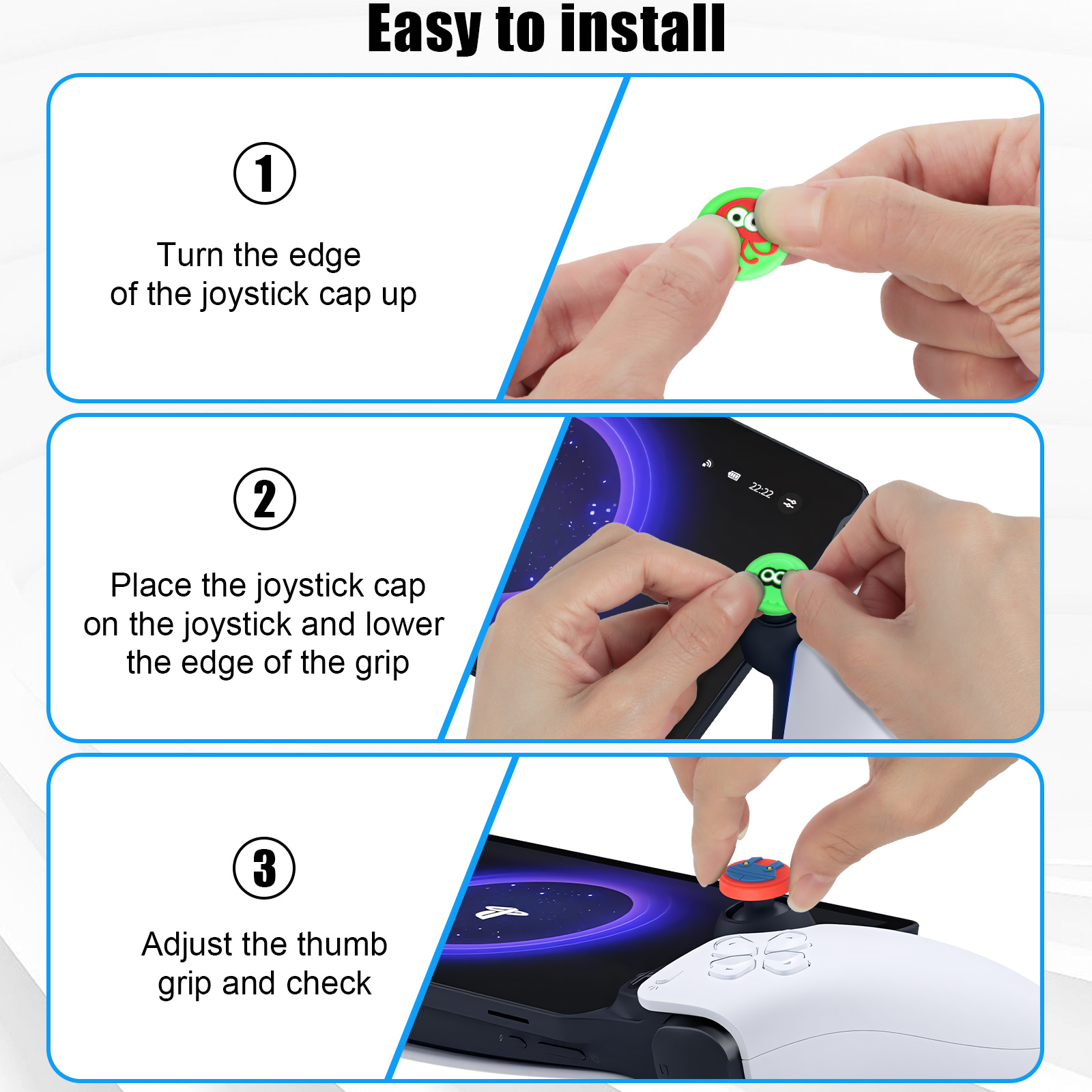 Thumb Grips Portal Cover Non slip Silicone Temu