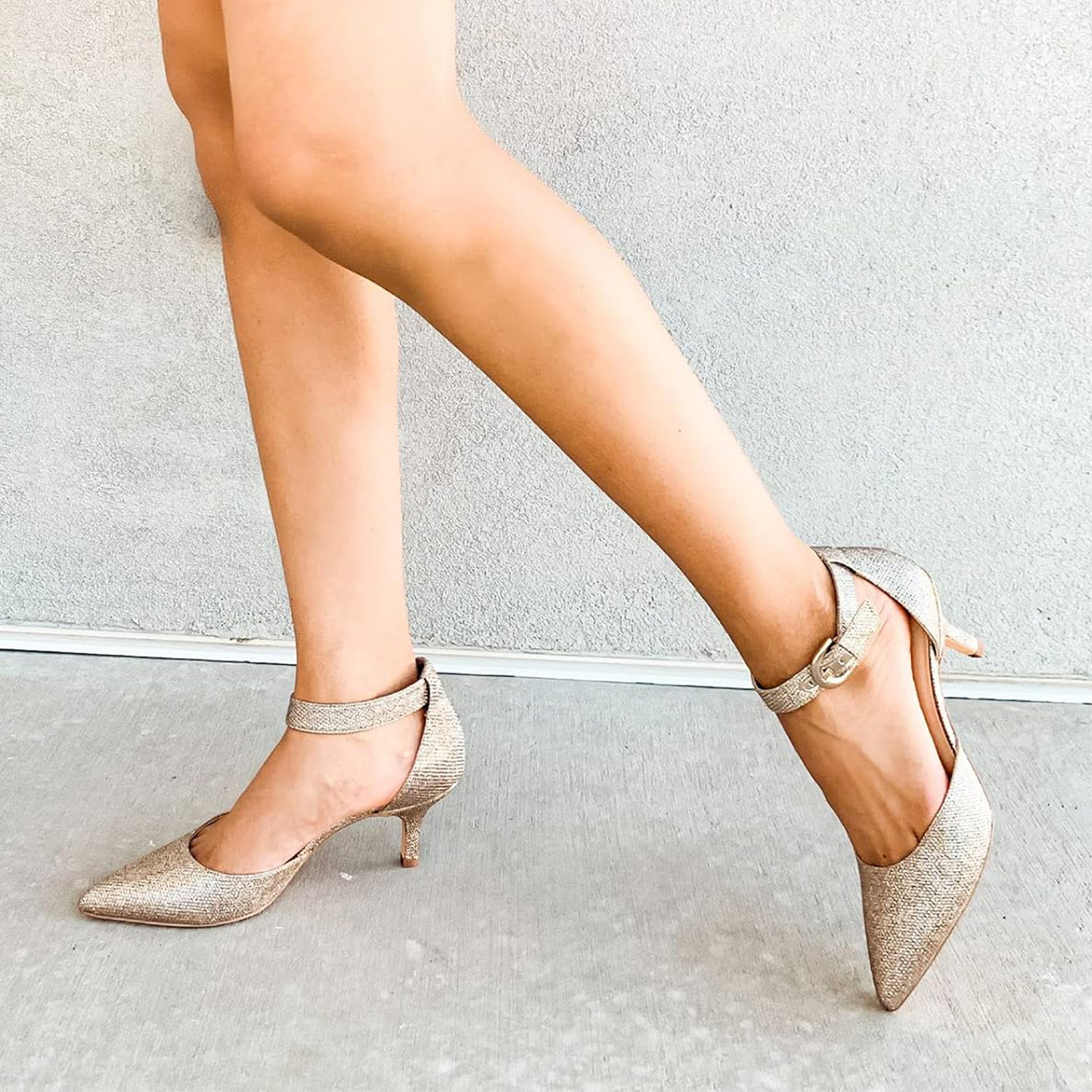 heels kitten pumps women dressy low heel Temu