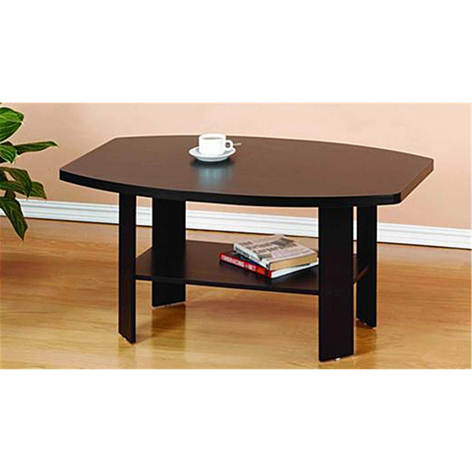 

Simple Stylish Coffee Table, Functional Design Suitable For Any Room, Made Of Engineered Wood, Budget-friendly, Sturdy On Flat Surfaces, Easy 10-minute Assembly, 35.5(w)x21.5(d)x16.25(h) Inches