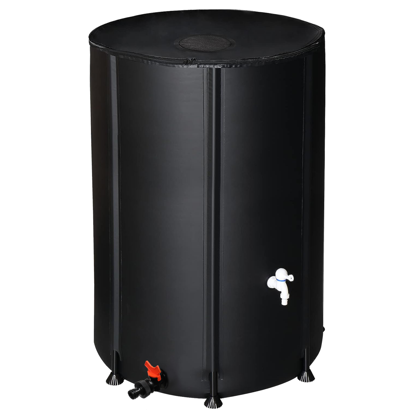 

100 Gallon Folding Rain Barrel Water Collector Black