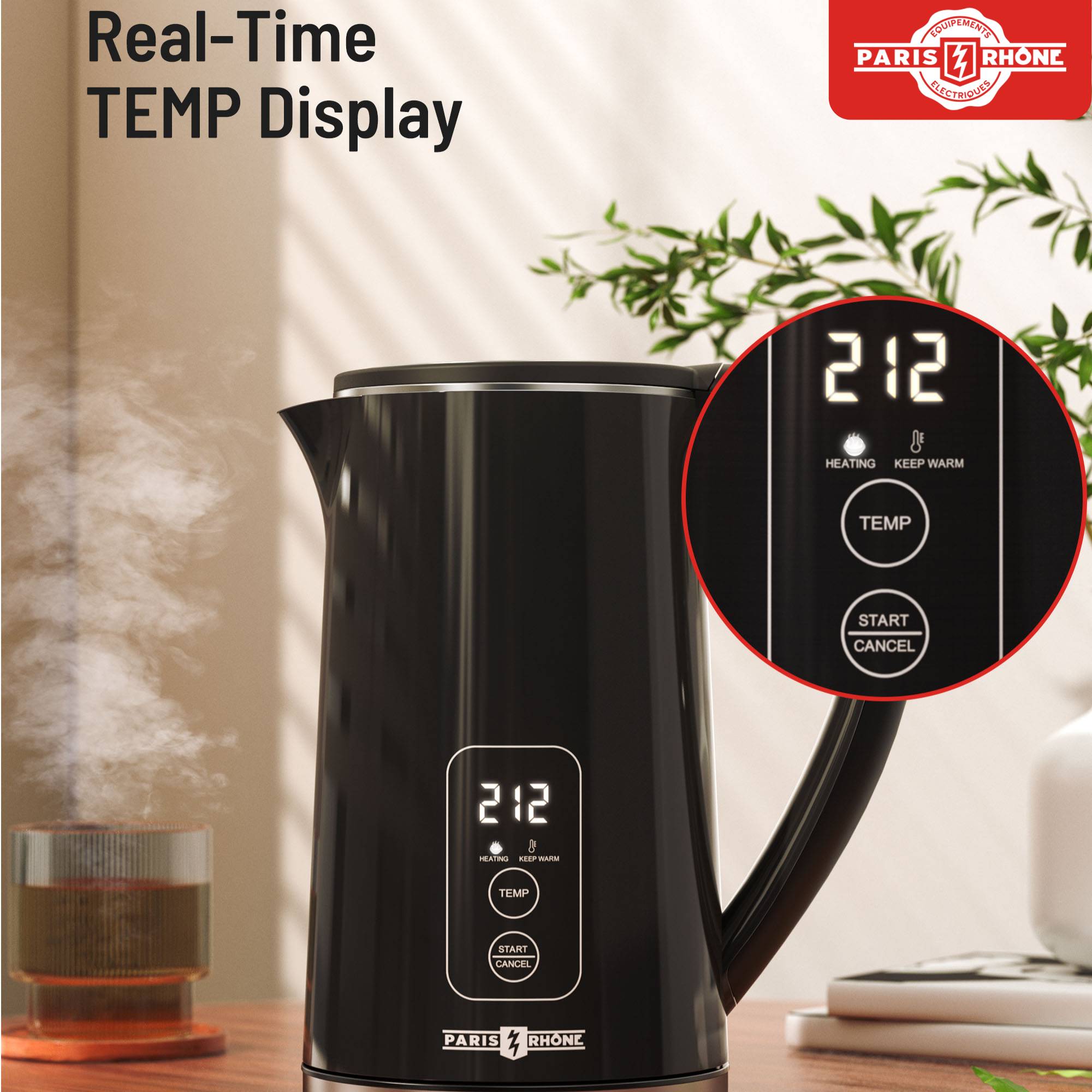 temperature control electric tea kettle 1500w Temu