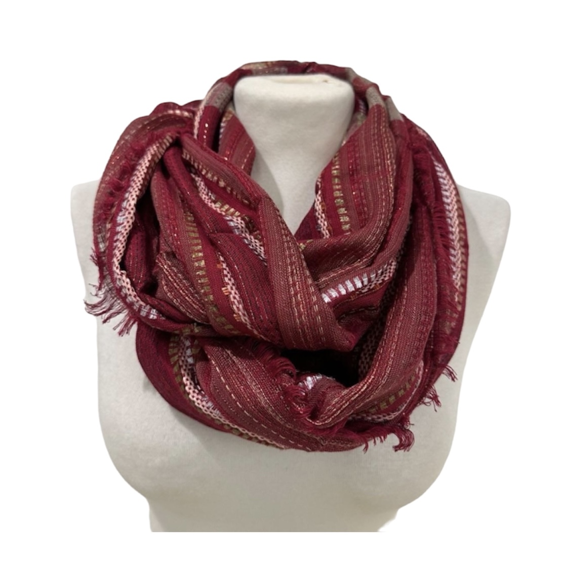 

Majestic Maroon Infinity Scarf