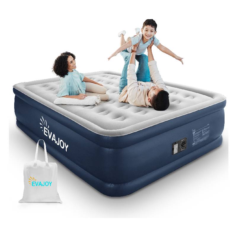 

Air Mattress With Built In Pump, Double High With 3 Mins Quick Self-inflation, Portable, Comfortable Top Surface