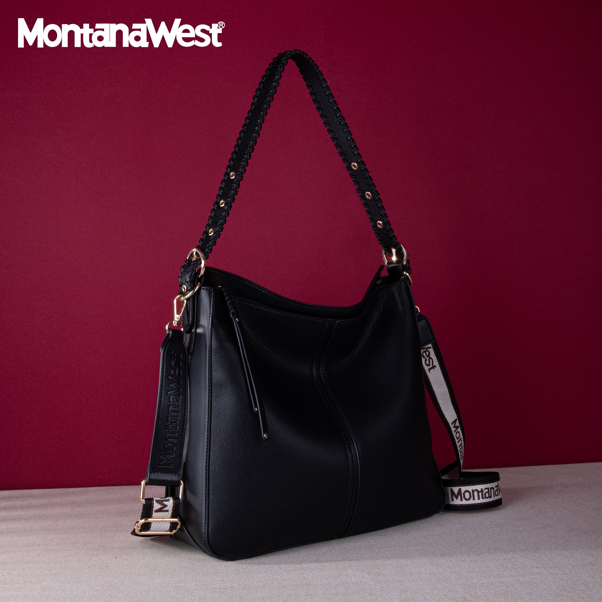 

Montana West Hobo Handbag For Women Large Purses And Handbags With Studs And Crossbody Strap